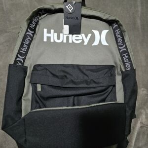 Hurley Olive and Black Men's Backpack
